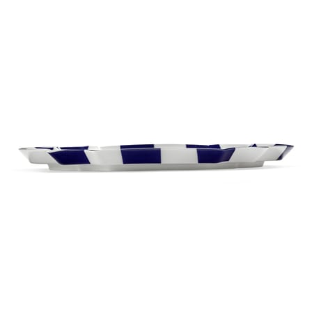 Serving Plate Fête des Bêtes Ceramic Blue / 36,6 x 26,5 cm - Serax | White - Blue - View 2