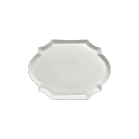 Serving Plate Perle Fine Ceramic White / 36,6 x 26,5 cm - Serax - View 1