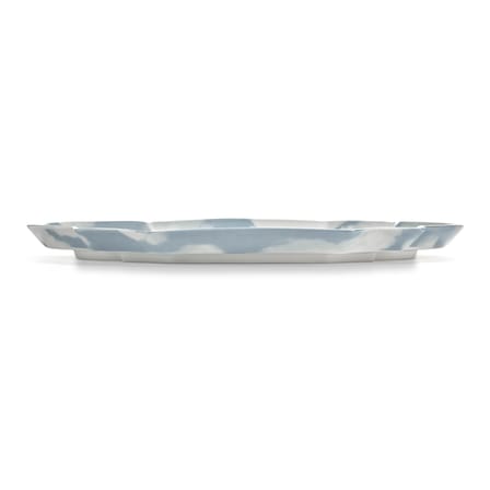 Serving Plate Rêves de Rêves Ceramic Blue / 36,6 x 26,5 cm - Serax | Sky Blue & White (Cloud pattern) - View 2