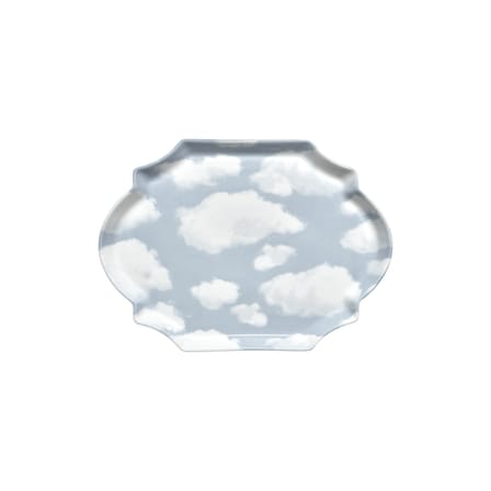 Serving Plate Rêves de Rêves Ceramic Blue / 36,6 x 26,5 cm - Serax | Sky Blue & White (Cloud pattern) - View 1