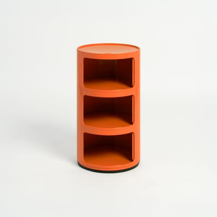 Storage Cabinet Componibili Orange pop / 3 Doors - Limited Edition - Kartell | Orange 021U Pantone - View 3