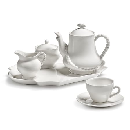 Sugar Bowl Perle Fine Ceramic White - Serax - View 3