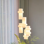 Pendant Light Pilule Pendule Up Glass White / Ø 15 x H 25 cm - HÜBSCH | White, Gloss finish - Cable Black - View 3