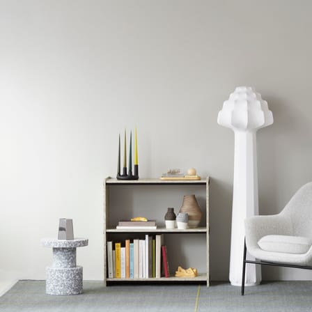 Stool Bit / H 42 cm - Recycled - Normann Copenhagen | Gray Speckled White - View 2