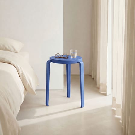 Stackable Stool Lou Chroma Wood Blue / Certified Wood - TIPTOE | Azure Blue - View 3