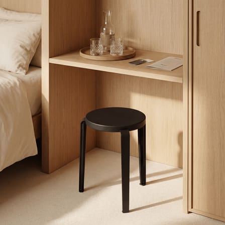 Stackable Stool Lou Chroma Wood Black / Certified Wood - TIPTOE | Black graphite - View 4