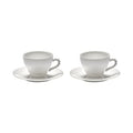 Set of 2 Cups and Saucers Perle Fine - Serax | White - View 1