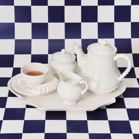 Set of 2 Cups and Saucers Perle Fine - Serax | White - View 3