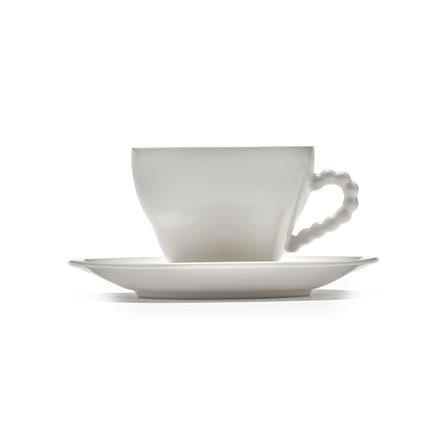 Set of 2 Cups and Saucers Perle Fine - Serax | White - View 2