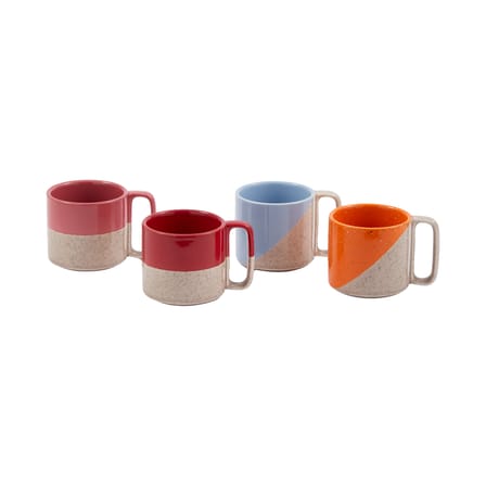 Cup / Set of 4 Cups Stackable - 320 ml - Pols Potten - POLSPOTTEN | Multicolor - View 1