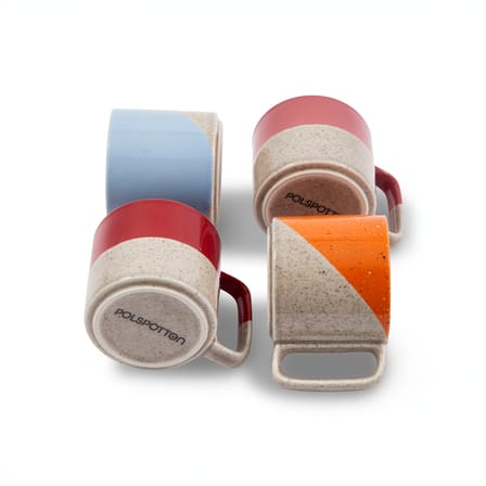 Cup / Set of 4 Cups Stackable - 320 ml - Pols Potten - POLSPOTTEN | Multicolor - View 3