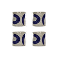 Set of 4 Cups Sophia / Hand-Painted - Serax | Beige - Blue - View 1