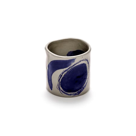 Set of 4 Cups Sophia / Hand-Painted - Serax | Beige - Blue - View 2