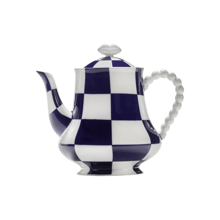 Teapot Fête des Bêtes Ceramic Blue - Serax | White - Blue - View 1
