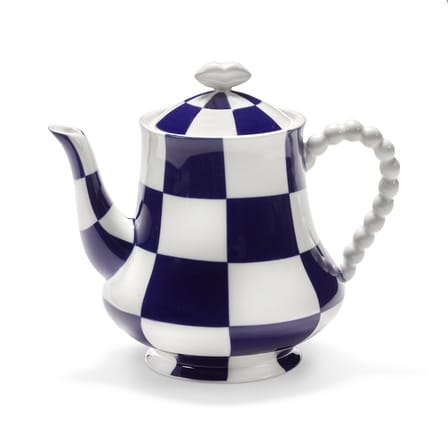 Teapot Fête des Bêtes Ceramic Blue - Serax | White - Blue - View 2