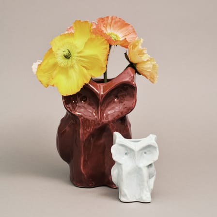 Vase After Midnight Owl Ceramic Purple / Large - H 30 cm - Serax | Eggplant - View 1