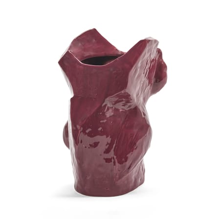 Vase After Midnight Owl Ceramic Purple / Large - H 30 cm - Serax | Eggplant - View 2