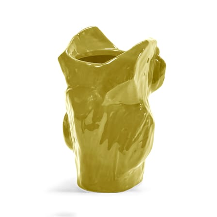 Vase After Midnight Owl Ceramic Yellow / Small - H 23 cm - Serax - View 4