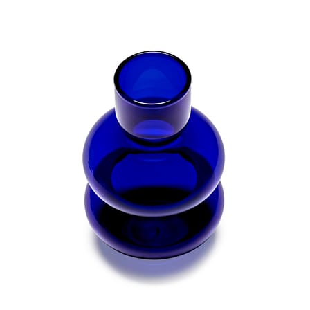 Vase Bubble Glass Blue / H 15 cm - Serax - View 2