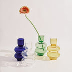 Vase Bubble Glass Yellow / H 15 cm - Serax - View 3
