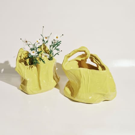 Vase Gala Large Ceramic Yellow - Serax - View 4