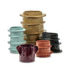 Vase Molly 06 Ceramic Blue / L 27.5 x H 20.5 cm - Serax | Navy Blue - View 4