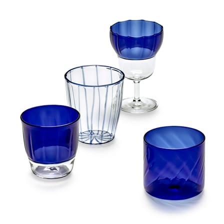 Set of 4 Wine Glasses Yam 05 - Serax | Blue - View 4